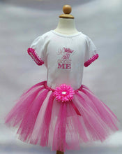 Load image into Gallery viewer, It's All About Me Tutu Set - Pink Tutu Set- Custom Tutu - Embroidered Bodysuit - Cake Smash Set - Hot Pink Tutu - Light Pink Tutu