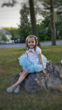 Load image into Gallery viewer, Blue Petti Tutu Set - Monogram Bodysuit - Dreams Do Come True Bodysuit - Embroidered T-Shirt - Cake Smash Outfit - Tutu Set - Birthday Set