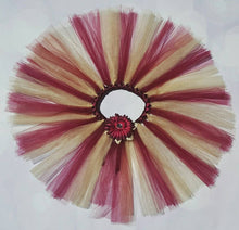 Load image into Gallery viewer, Burgundy and Gold Tutu - Christmas Tutu - Burgundy Tutu - Gold Tutu - Wine Tutu - Team Spirit Tutu - Toddler Tutu - Tutu for Girls - Tutu