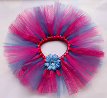 Load image into Gallery viewer, Pink and Blue Tutu - Glitter Tutu - Pink Tutu - Blue Tutu - Toddler Tutu - Tutu for Girls - Tutu