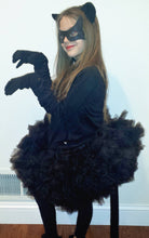 Load image into Gallery viewer, Black Toddler Tutu - Black Tutu - Black Petti - Cat Tutu - Girls Black Petti - Baby Tutu- Petti - Newborn Tutu -  Birthday Tutu - Tutu