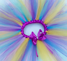 Load image into Gallery viewer, Gold, Purple and Blue Tutu - Girls Tutu - Baby Tutu - Birthday Tutu