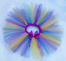 Load image into Gallery viewer, Gold, Purple and Blue Tutu - Girls Tutu - Baby Tutu - Birthday Tutu