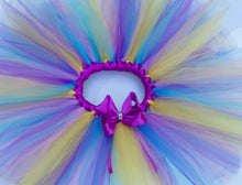 Load image into Gallery viewer, Gold, Purple and Blue Tutu - Girls Tutu - Baby Tutu - Birthday Tutu