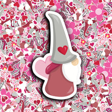 Load image into Gallery viewer, Valentine Gnome Sticker Sheet - Personalized Stickers