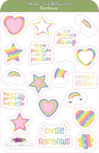 Load image into Gallery viewer, Rainbow Planner Stickers - Motivational Stickers