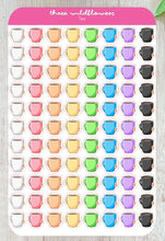 Load image into Gallery viewer, Tea Cup Rainbow Stickers