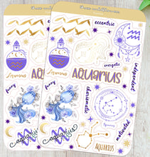 Load image into Gallery viewer, Aquarius Stickers