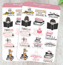 Load image into Gallery viewer, Reading Sticker Sheet, Bookish Stickers, Bookworm Stickers