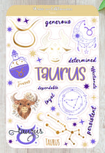 Load image into Gallery viewer, Taurus Stickers