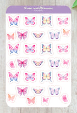 Load image into Gallery viewer, Butterfly Stickers, Butterflies Sticker Sheet