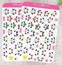 Load image into Gallery viewer, Panda Stickers, Panda Sticker Sheet