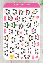 Load image into Gallery viewer, Panda Stickers, Panda Sticker Sheet