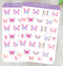 Load image into Gallery viewer, Butterfly Stickers, Butterflies Sticker Sheet