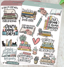 Load image into Gallery viewer, Reading Stickers, Bookish Stickers