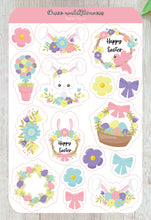 Load image into Gallery viewer, Easter Stickers, Easter Floral Stickers, Easter Bunny Stickers, Spring Stickers, Easter Basket Gift