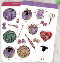 Load image into Gallery viewer, Stickers for Knitters, Crochet - Yarn Stickers - Sheep Stickers