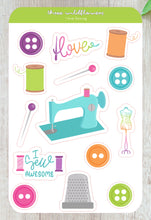Load image into Gallery viewer, Sewing Stickers - Sewing Machine Stickers
