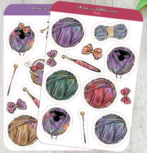 Load image into Gallery viewer, Stickers for Knitters, Crochet - Yarn Stickers - Sheep Stickers