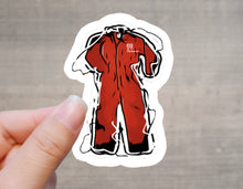 Load image into Gallery viewer, Why Choose Sticker - Orange Jumpsuit Rosalie Sticker