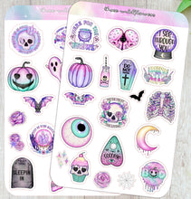 Load image into Gallery viewer, Creepy Cute Halloween Sticker Sheet