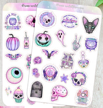 Load image into Gallery viewer, Creepy Cute Halloween Sticker Sheet