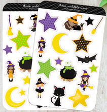 Load image into Gallery viewer, Halloween Witches Sticker Sheet