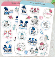 Load image into Gallery viewer, Holiday Christmas Gnomes Sticker Sheet