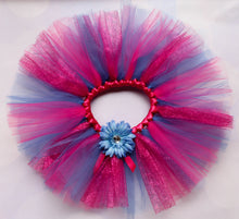 Load image into Gallery viewer, Pink and Blue Tutu - Glitter Tutu - Pink Tutu - Blue Tutu - Toddler Tutu - Tutu for Girls - Tutu

