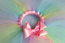 Load image into Gallery viewer, Pastel Rainbow Tutu, Birthday Tutu, 1st Birthday Girl
