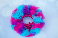 Load image into Gallery viewer, Bright Pink, Purple and Blue Over the Top Cakesmash Tutu
