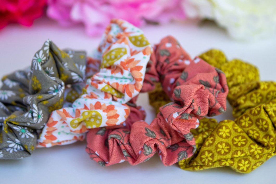 Set of 4 Scrunchies Ready to ship
