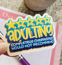 Load image into Gallery viewer, Adulting 1 Star Glossy Sticker
