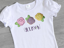 Load image into Gallery viewer, Spring Flower Top - Embroidered Flowers Shirt
