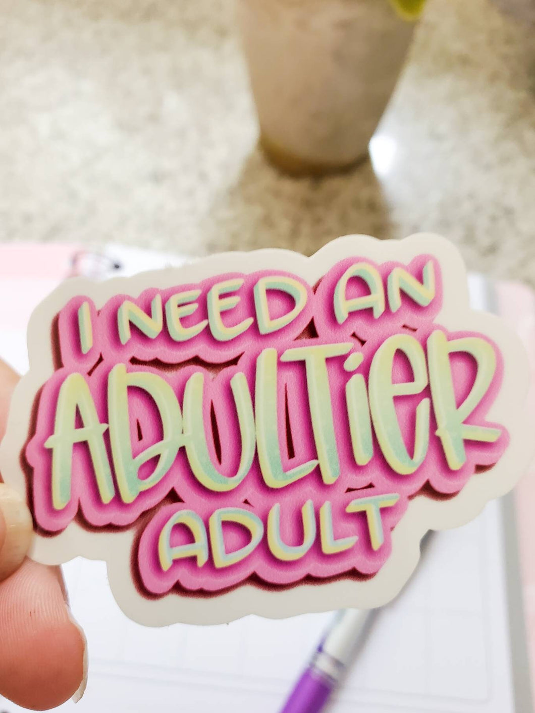 Adultier Adult Glossy Sticker