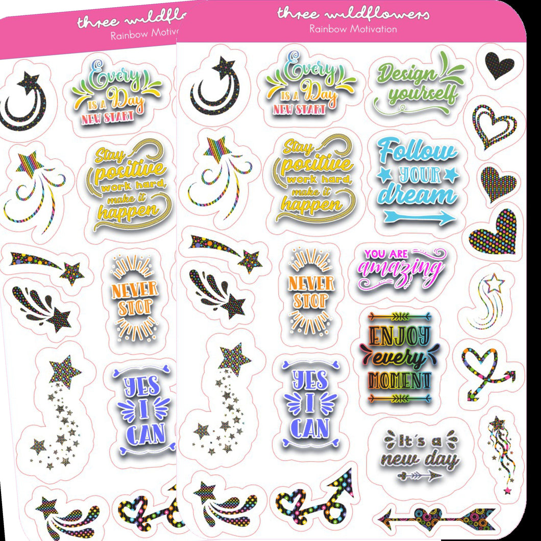 Motivational and Inspirational Planner Stickers