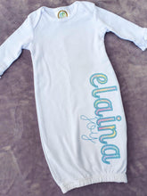 Load image into Gallery viewer, Personalized Baby Gown - Baby Shower Gift - Coming Home Outfit
