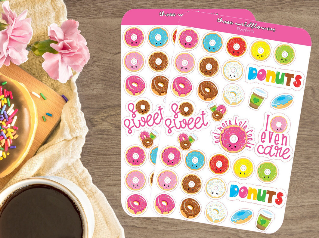 Doughnut Stickers - Donut Stickers - Planner Stickers