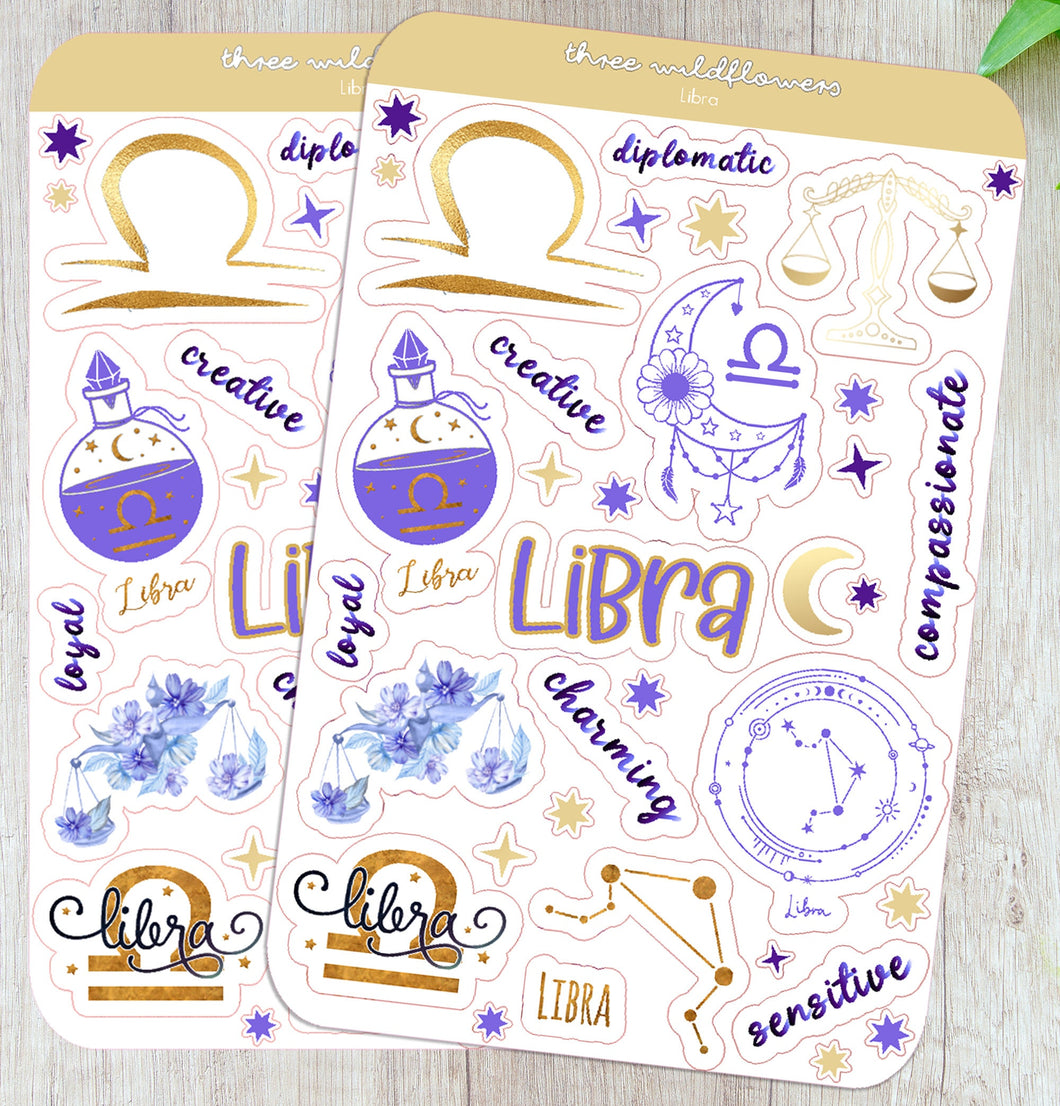 Libra Stickers