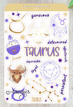 Load image into Gallery viewer, Taurus Stickers
