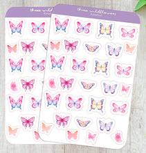 Load image into Gallery viewer, Butterfly Stickers, Butterflies Sticker Sheet

