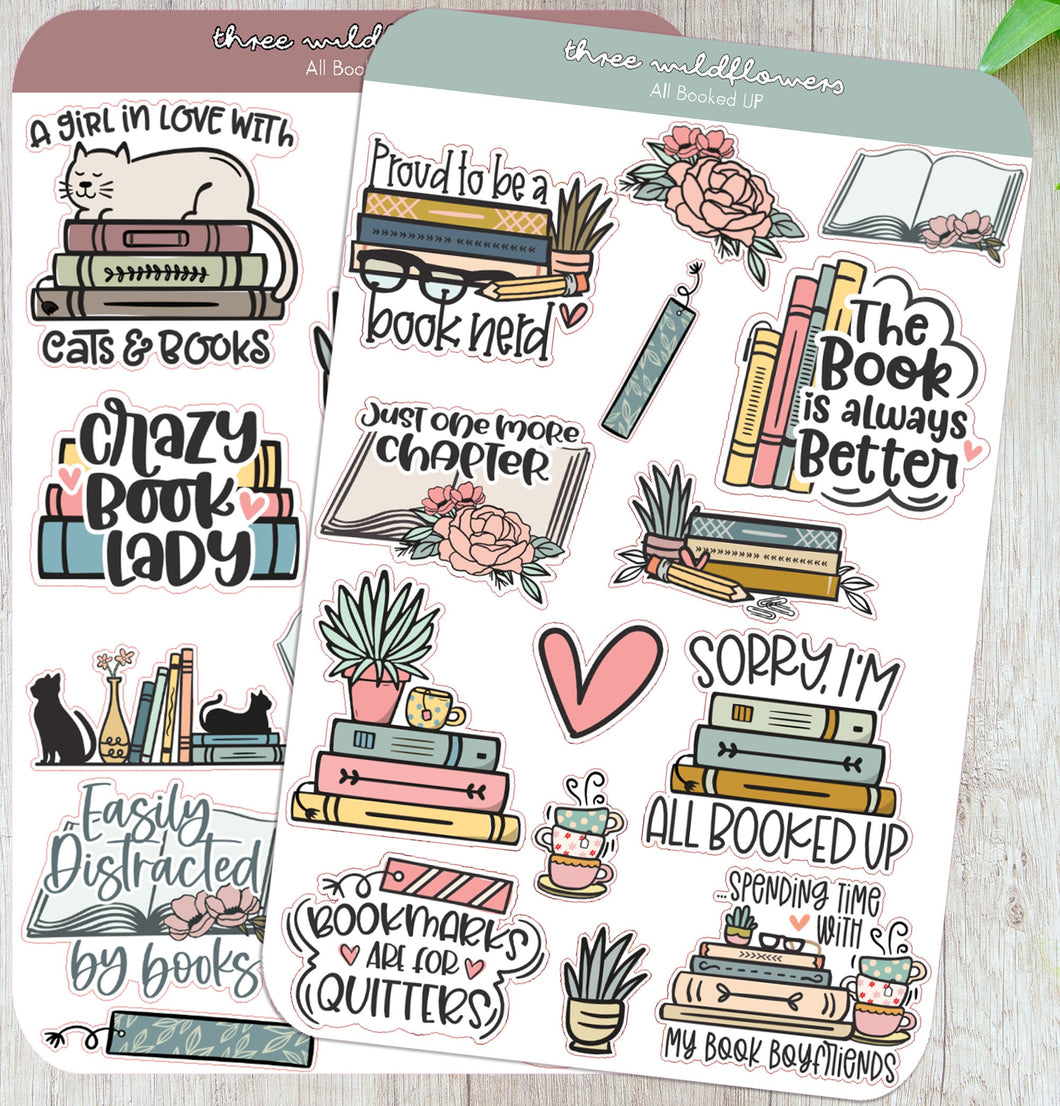 Reading Stickers, Bookish Stickers