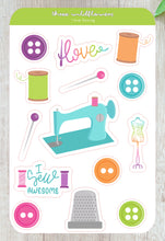Load image into Gallery viewer, Sewing Stickers - Sewing Machine Stickers
