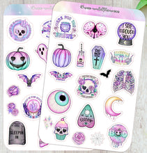Load image into Gallery viewer, Creepy Cute Halloween Sticker Sheet
